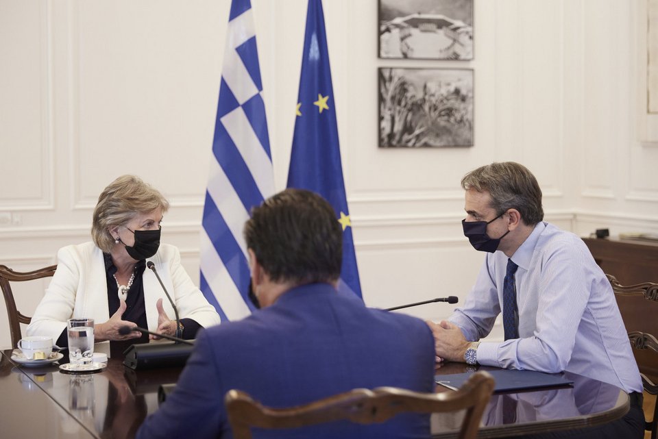 Η απορρόφηση του ΕΣΠΑ στο επίκεντρο της συνάντησης / Φωτογραφία: Γραφείο Τύπου Πρωθυπουργού-Δημήτρης Παπαμήτσος