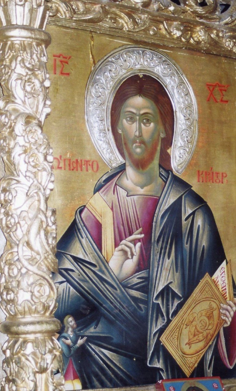 Χριστός Παντοκράτορας εικόνα του 18ου που είχε κλαπεί από τα Ιωάννινα
