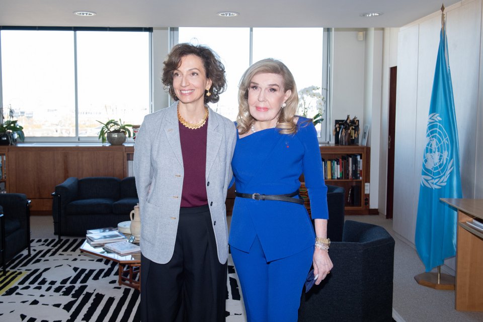 Audrey Azoulay, Μαριάννα Β. Βαρδινογιάννη 