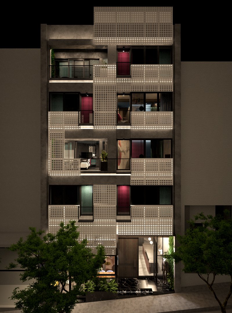 Η πρόσοψη του ξενοδοχείου Project 3 Urban Chic Athens στο Κολωνάκι.