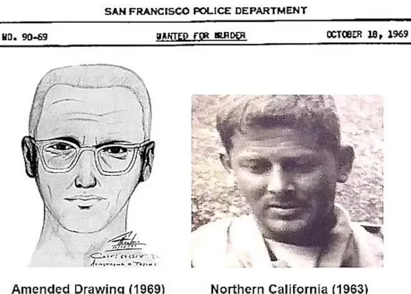 To σκίτσο (αριστερά) του Zodiac που έδωσε στη δημοσιότητα η αστυνομία δείχνει σύμφωνα με τους Case Breakers μια ουλή στο μέτωπο, παρόμοια με εκείνη που διακρίνεται στο μέτωπο του Γκάρι Φράνσις Ποστ σε ηλικία 25 ετών. 