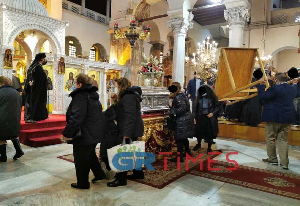 λιτάνευση εικόνας λειψάνων Αγίου Δημητρίου Θεσσαλονίκη