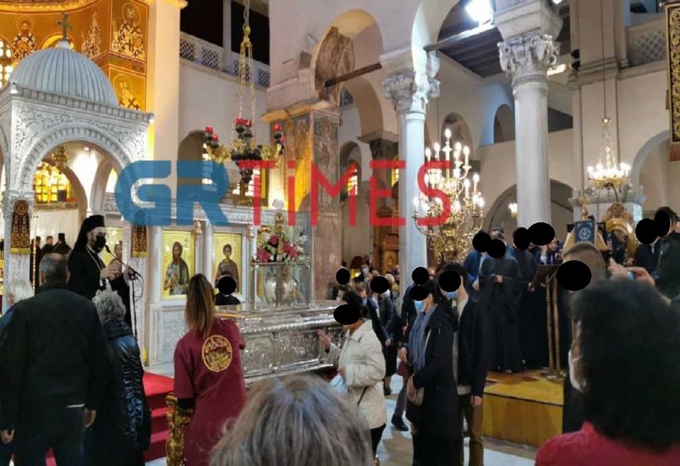 λιτάνευση εικόνας λειψάνων Αγίου Δημητρίου Θεσσαλονίκη