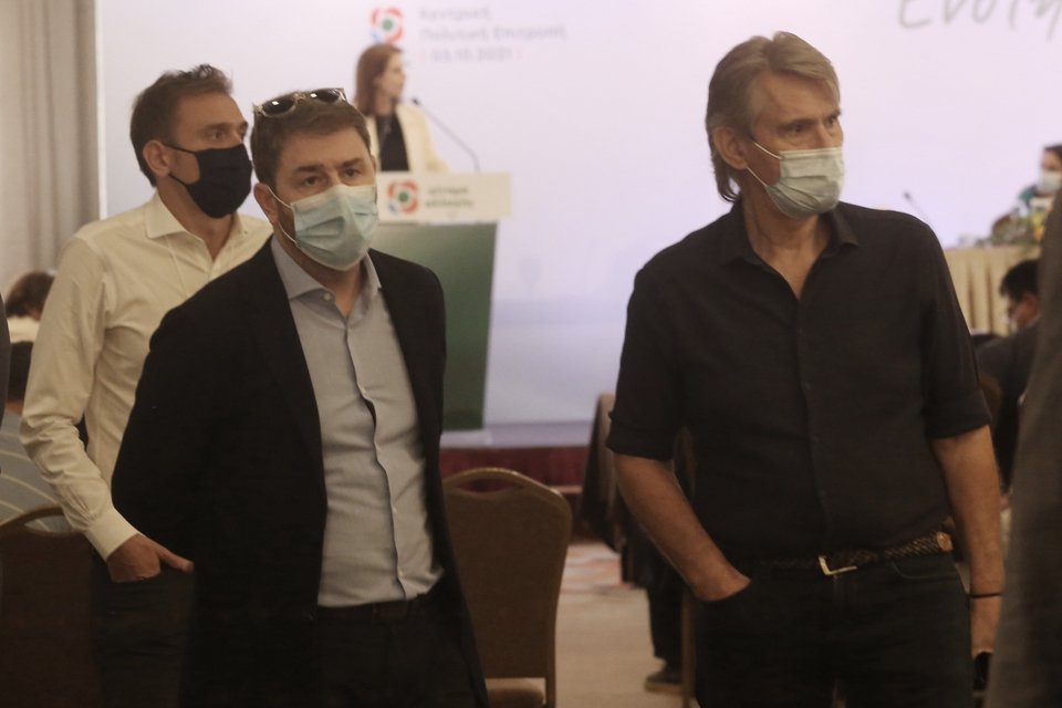 Νίκος Ανδρουλάκης και Νίκος Σαλαγιάννης / Φωτογραφία: Eurokinissi