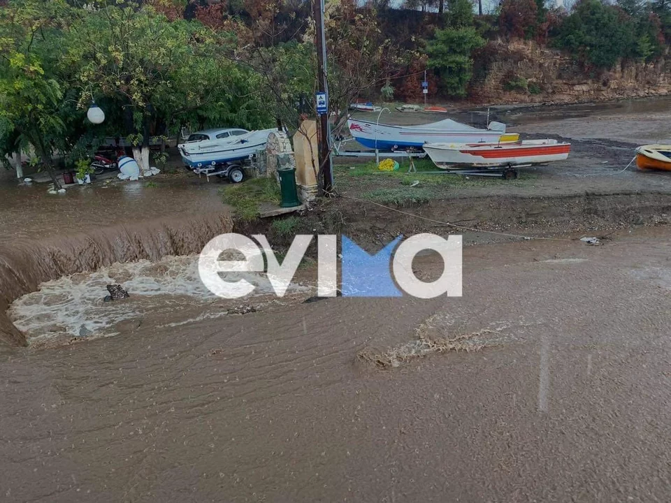 Εύβοια κακοκαιρία «Αθηνά» 