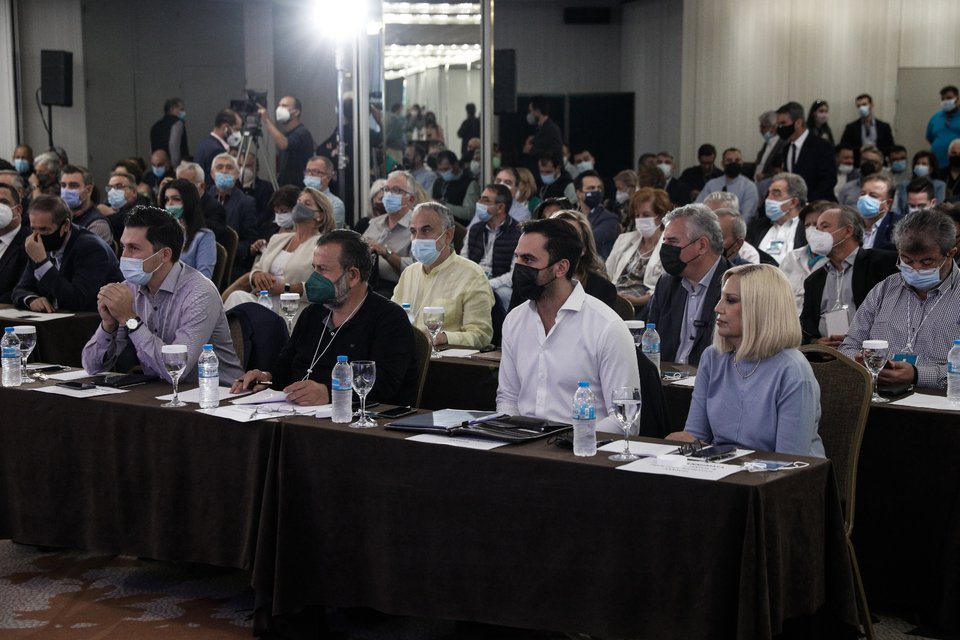 Φώφη Γεννηματά, Μανώλης Χριστοδουλάκης, Βασίλης Κεγκέρογλου, Παύλος Χρηστίδης / Φωτογραφία: Eurokinissi