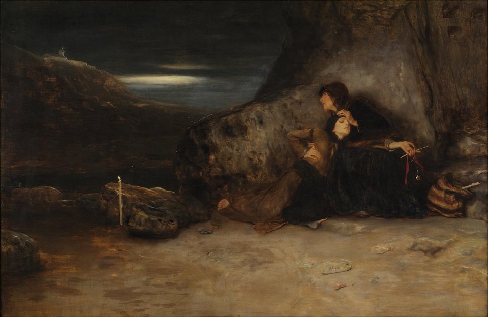 To «Τάμα» του Γύζη (1886), που ανήκει στην Εθνική Πινακοθήκη και εκτίθεται αυτή την περίοδο στο Μουσείο του Λούβρου.