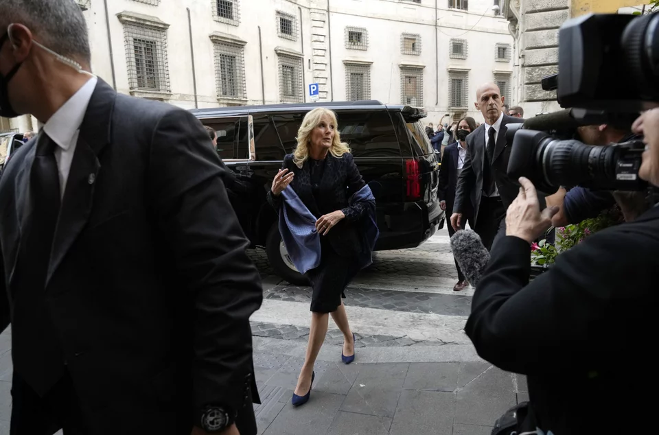 Η Πρώτη Κυρία των ΗΠΑ καταφθάνει στο εστιατόριο «Il Marchese»