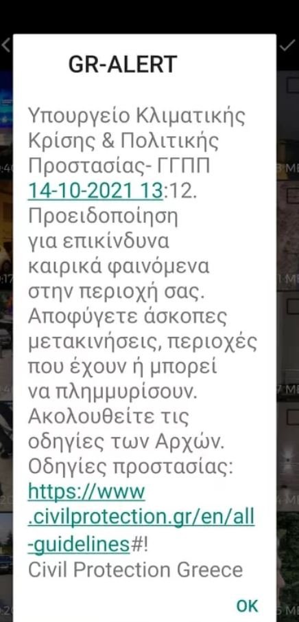 112 κακοκαιρία Μπάλλος Θεσσαλονίκη