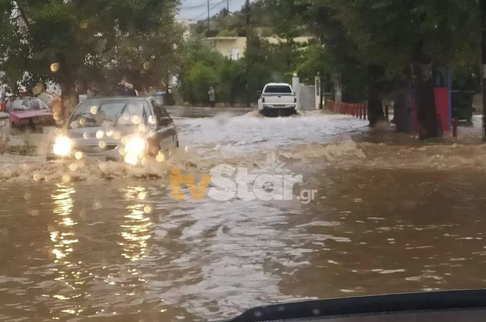 κακοκαιρία Μπάλλος Εύβοια