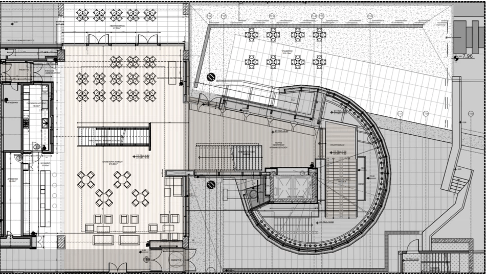 Η κάτοψη του αναψυκτηρίου