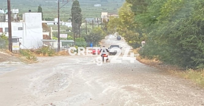 πλημμυρισμένοι δρόμοι Ηράκλειο Κρήτη