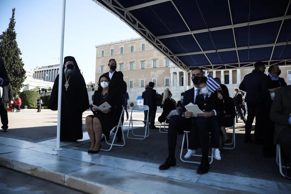 H υπουργός Παιδείας, Νίκη Κεραμέως με τον Κώστα Μπακογιάννη / Φωτογραφία: ΣΩΤΗΡΗΣ ΔΗΜΗΤΡΟΠΟΥΛΟΣ/EUROKINISSI