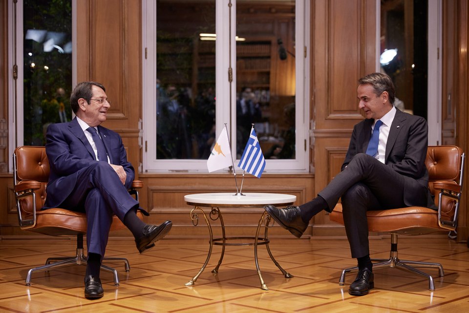 Κυριάκος Μητσοτάκης και Νίκος Αναστασιάδης / Φωτογραφία: Eurokinissi
