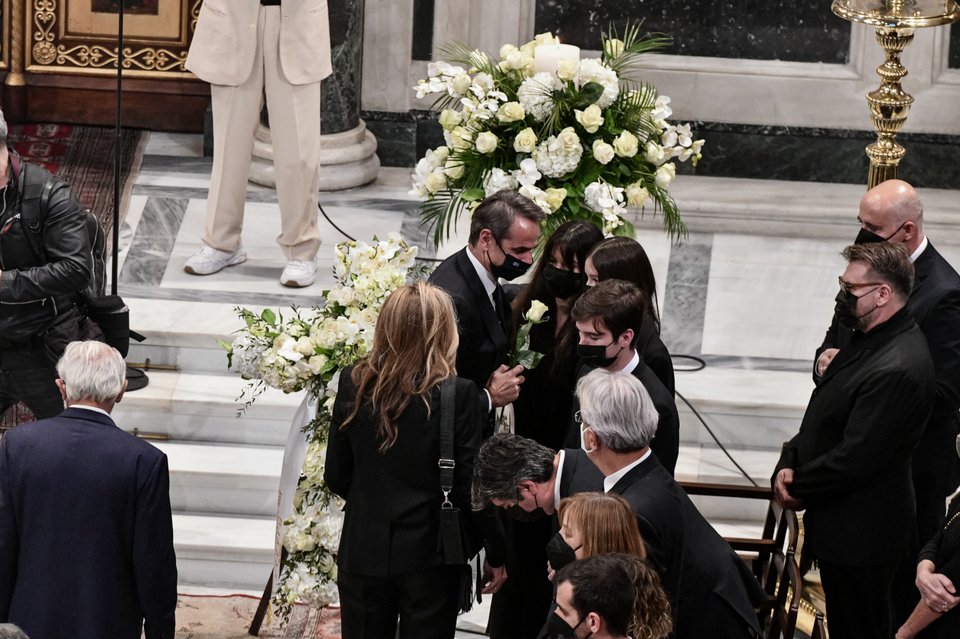 Ο πρωθυπουργός Κυριάκος Μητσοτάκης με τη σύζυγό του, Μαρέβα