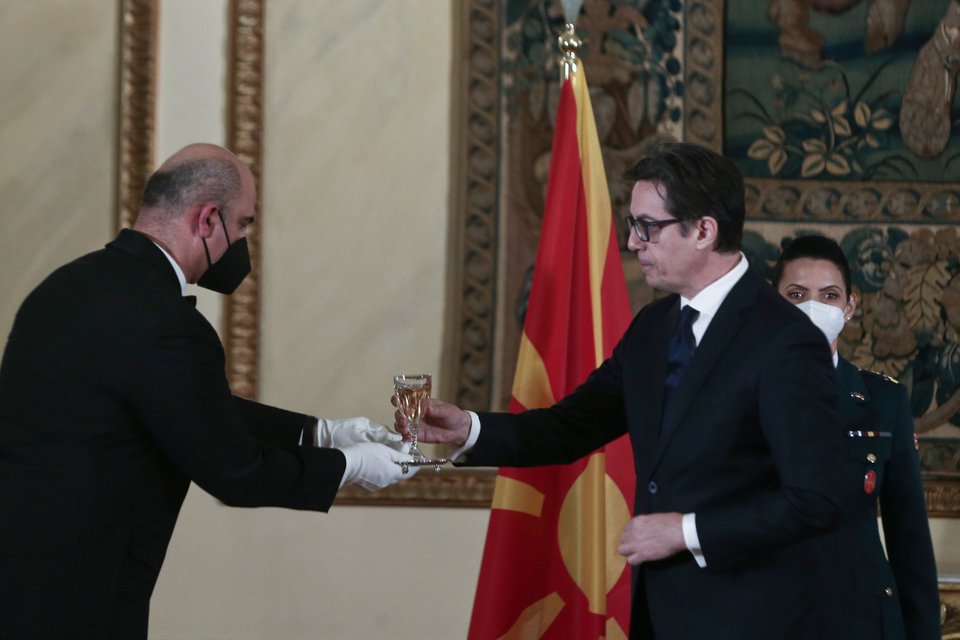 Ο πρόεδρος της Βόρειας Μακεδονίας, Στέβο Πενταρόφσκι / Φωτογραφία: Eurokinissi