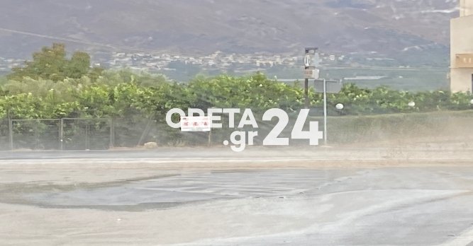 πλημμυρισμένοι δρόμοι Ηράκλειο Κρήτη