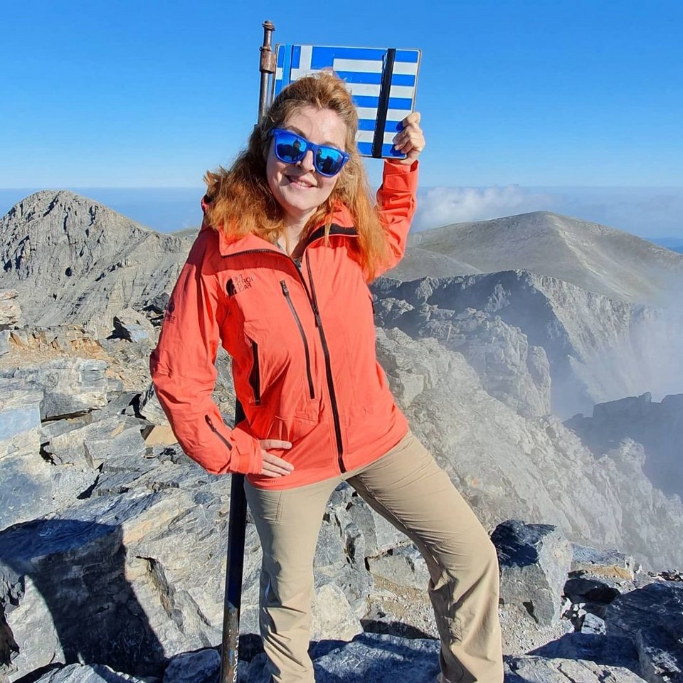 Η Βανέσα Αρχοντίδου στην κορυφή του Ολύμπου