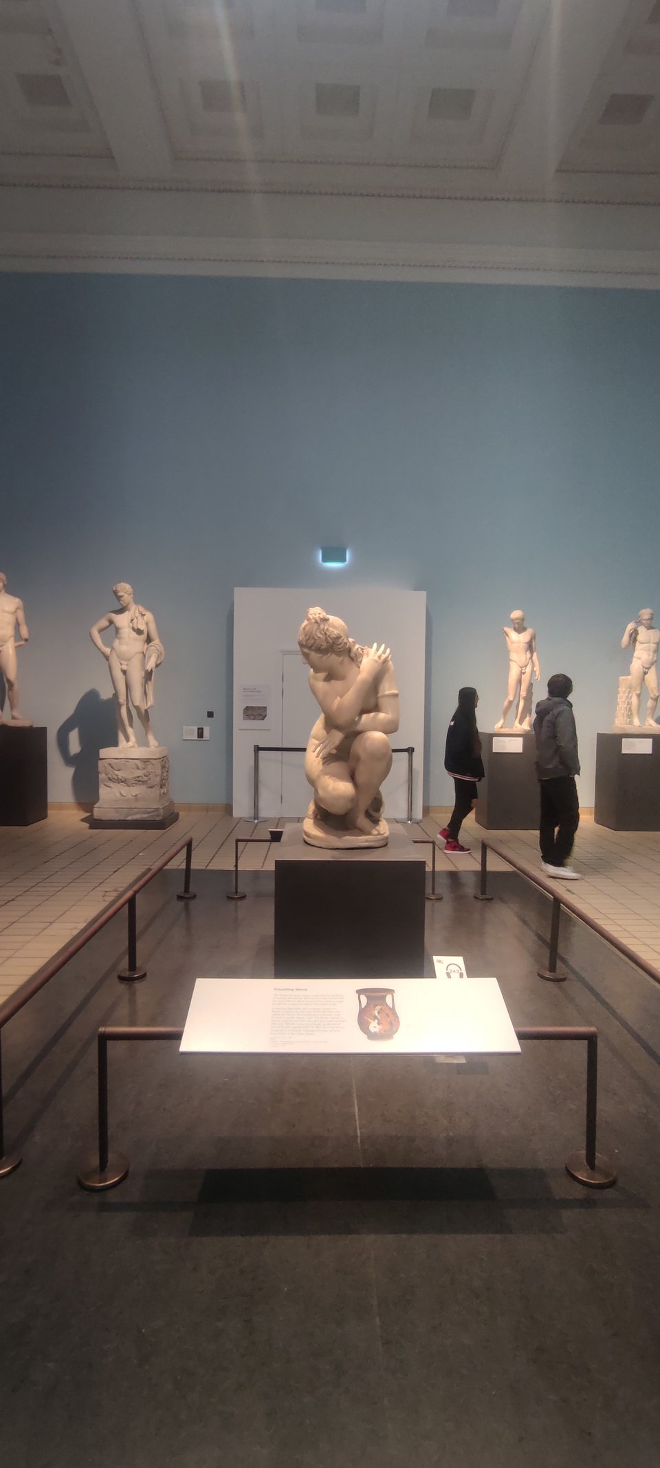 Η Αφροδίτη και στο βάθος οι κλειστές πόρτες, που οδηγούν, μεταξύ άλλων, στην αίθουσα με τα Γλυπτά του Παρθενώνα
