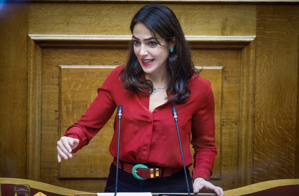 Η υφυπουργός Εργασίας και Κοινωνικών Υποθέσεων, Δόμνα Μιχαηλίδου / Φωτογραφία: ΚΟΝΤΑΡΙΝΗΣ ΓΙΩΡΓΟΣ-EUROKINISSI