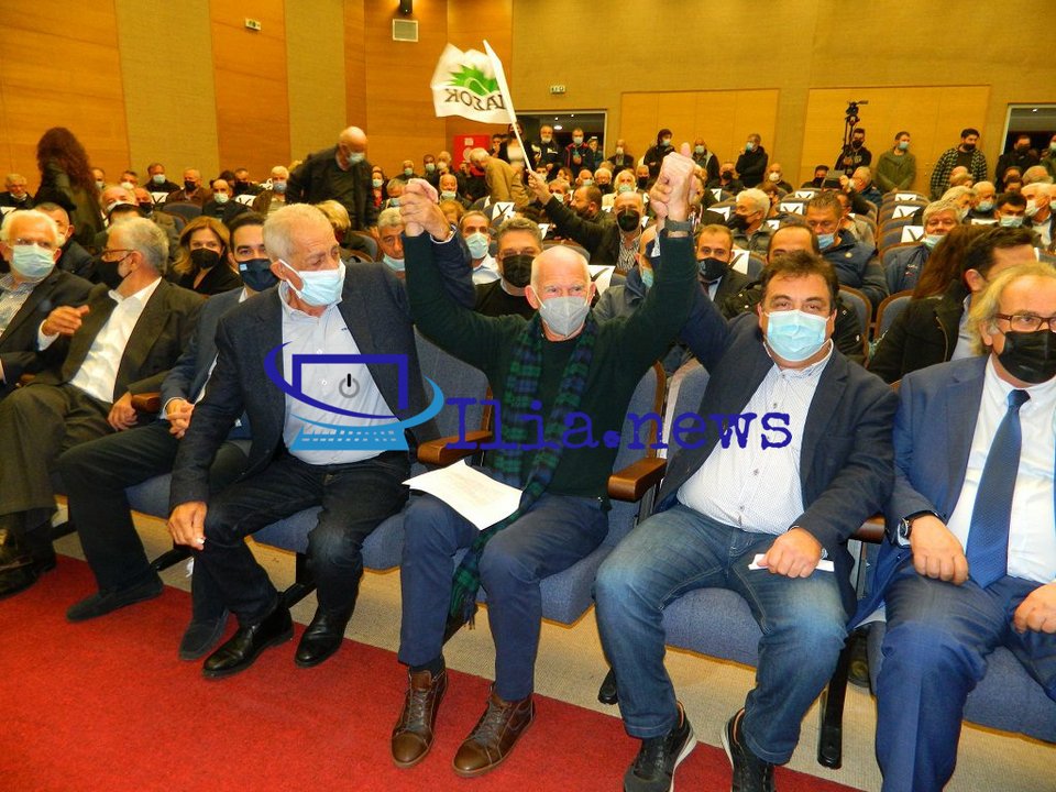 Ο Γιώργος Παπανδρέου στην Αμαλιάδα -Φωτογραφία: ilianews.gr