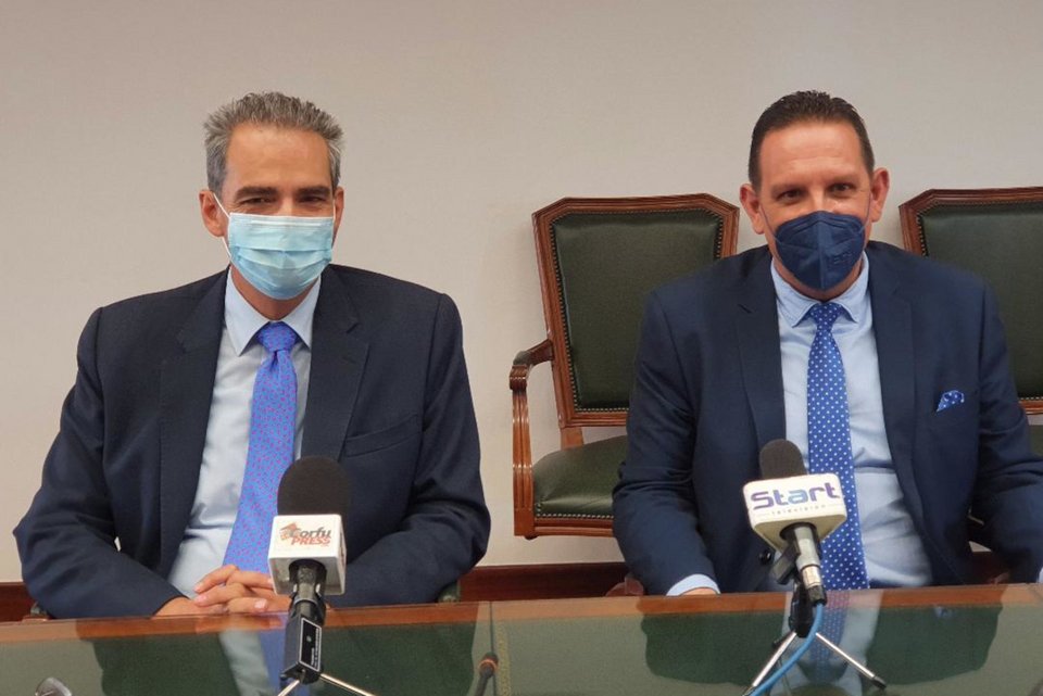 O υφυπουργός Παιδείας και Θρησκευμάτων στην Κέρκυρα / Φωτογραφία: ΑΠΕ-ΜΠΕ