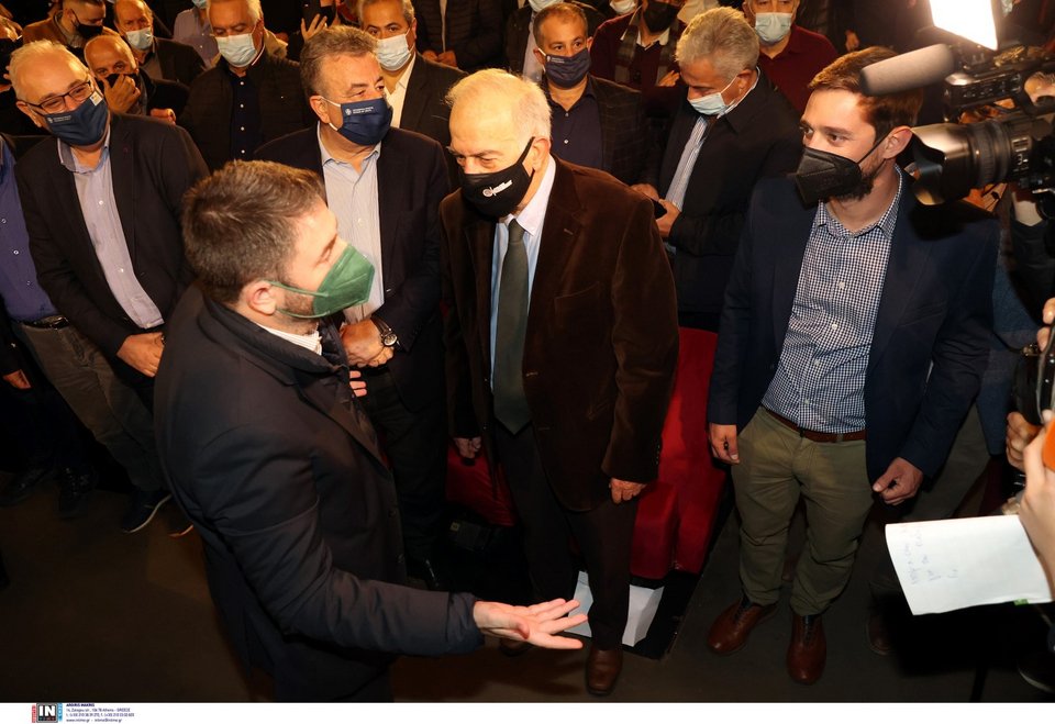 Ο Νίκος Ανδρουλάκης στο Ηράκλειο Κρήτης -Φωτογραφία: Image Online