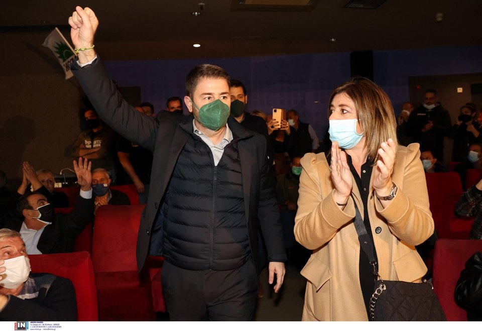 Ο Νίκος Ανδρουλάκης στο Ηράκλειο Κρήτης -Φωτογραφία: Image Online