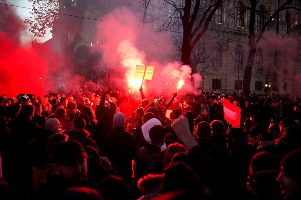 Διαδήλωση στην Αυστρία/ Φωτογραφία: AP IMAGES