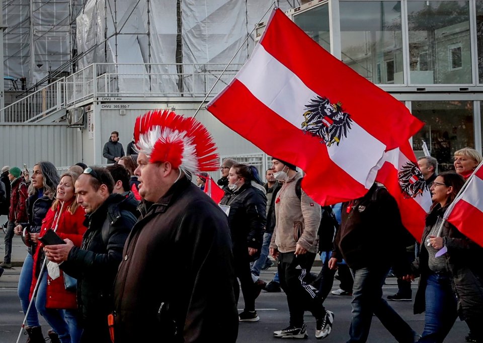 Διαδήλωση στην Αυστρία/ Φωτογραφία: AP IMAGES