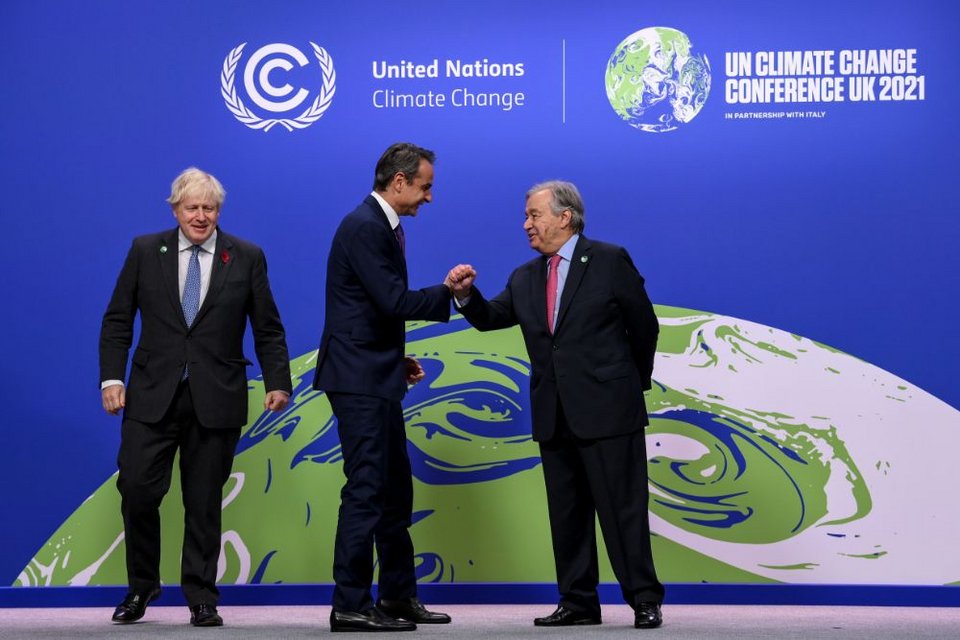 Συνάντηση με τον γγ του ΟΗΕ, Αντόνιο Γκουτέρες και τον Βρετανό πρωθυπουργό Μπόρις Τζόνσον