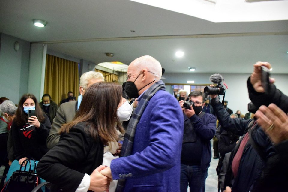 Ο Γιώργος Παπανδρέου σε εκδήλωση υποστηρικτών του στην Αργολίδα - Φωτογραφία: EUROKINISSI /ΒΑΣΙΛΗΣ ΠΑΠΑΔΟΠΟΥΛΟΣ