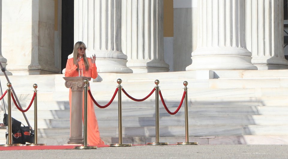 Η Χάιντι Κλούμ στο Ζάππειο / Φωτογραφία: NDP Photos
