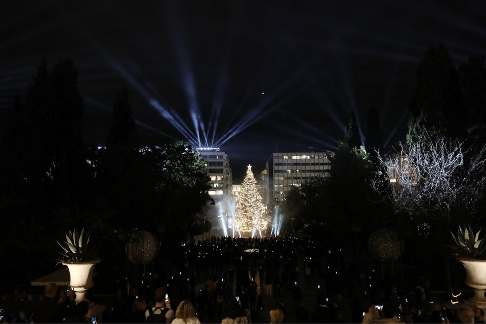 χριστουγεννιάτικο δέντρο Σύνταγμα