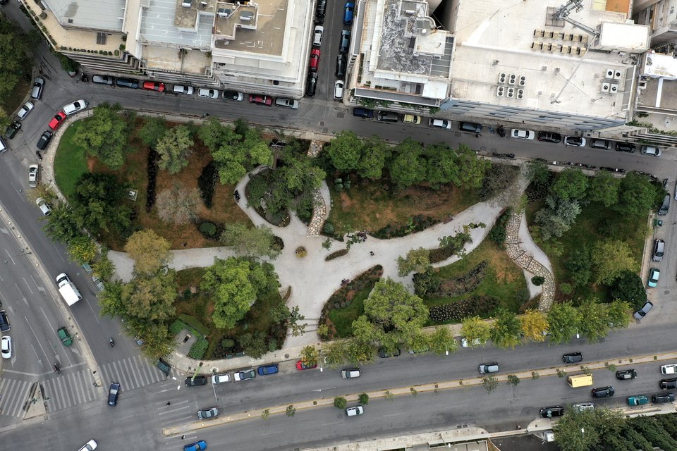 ο Ιαπωνικός κήπος από ψηλά