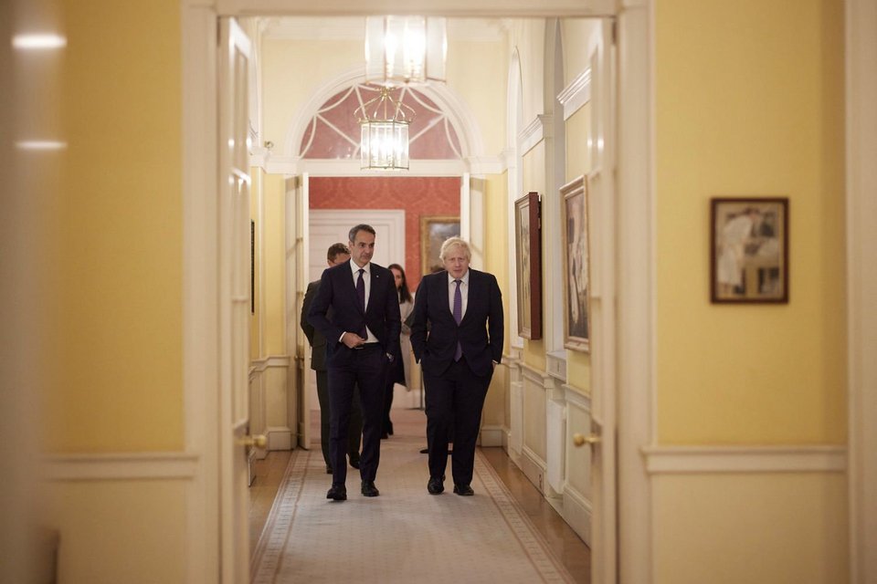 Τετ-α-τετ του Κυριάκου Μητσοτάκη με τον Μπόρις Τζόνσον