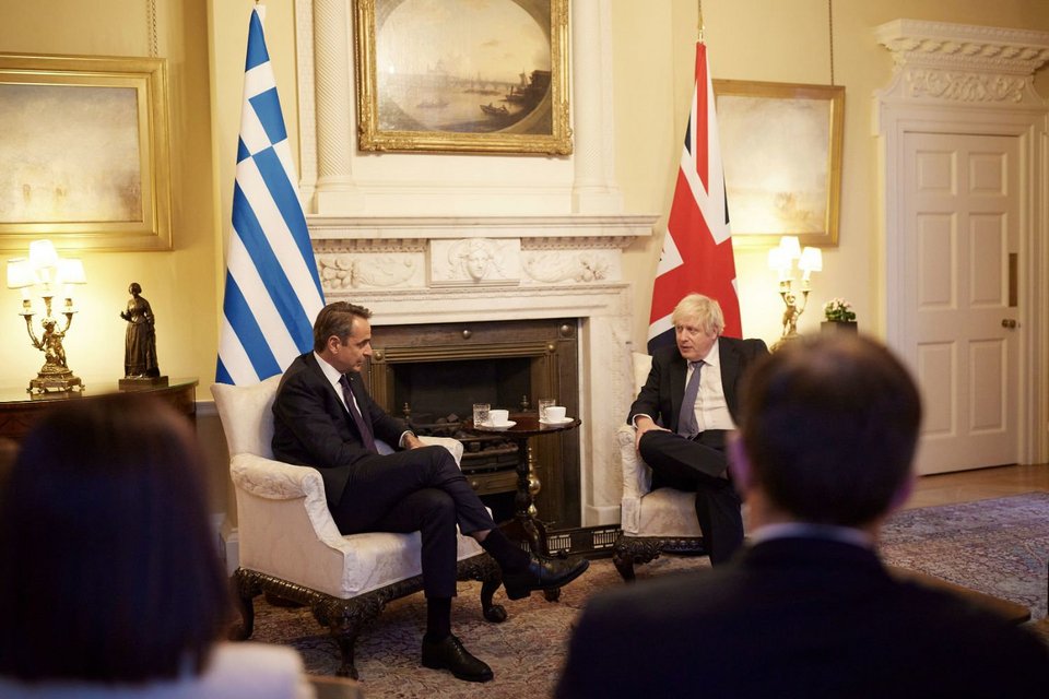 Η συζήτηση του Κυριάκου Μητσοτάκη με τον Μπόρις Τζόνσον στο Λονδίνο