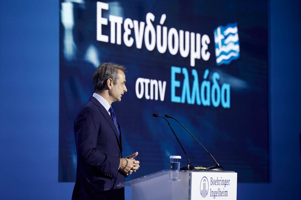 επίσκεψη Μητσοτάκη εργοστάσιο Boehringer Ingelheim στο Κορωπί