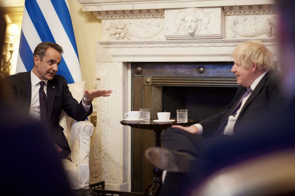 Η συζήτηση του Κυριάκου Μητσοτάκη με τον Μπόρις Τζόνσον στο Λονδίνο