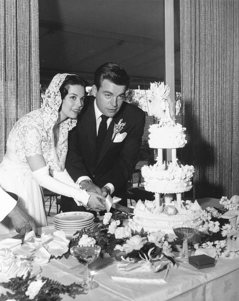 Νάταλι Γουντ και Ρόμπερτ Βάγκνερ την ημέρα του γάμου τους