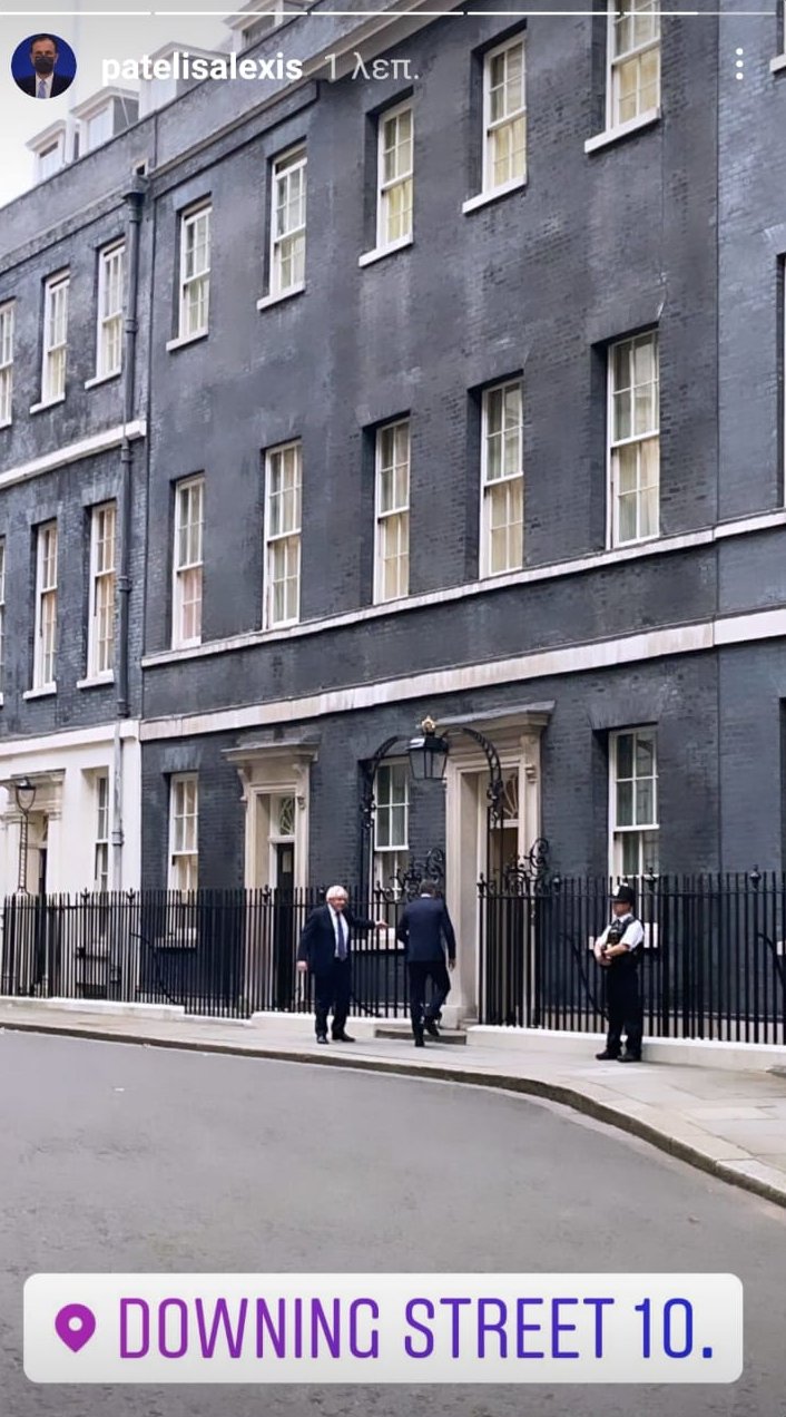 Μητσοτάκης Τζόνσον Downing Street Λονδίνο