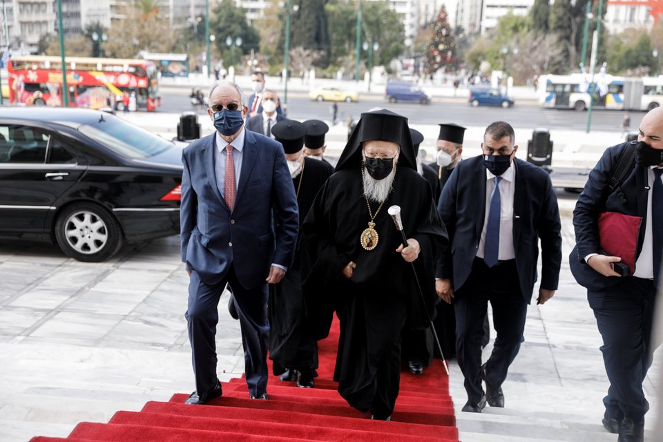Οικουμενικός Πατριάρχης Βαρθολομαίος Κωνσταντίνος Τασούλας Βουλή
