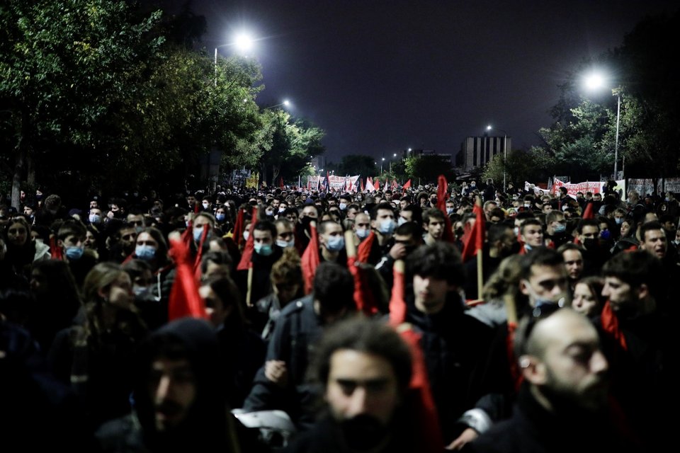 Η πορεία για το Πολυτεχνείο στη Θεσσαλονίκη / Φωτογραφία: Konstantinos Tsakalidis / SOOC