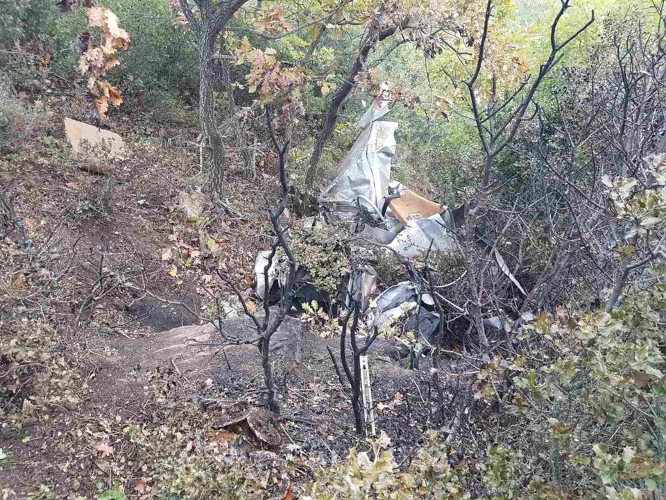 συντρίμμια μονοκινητήριου αεροσκάφους Μαυροβούνι