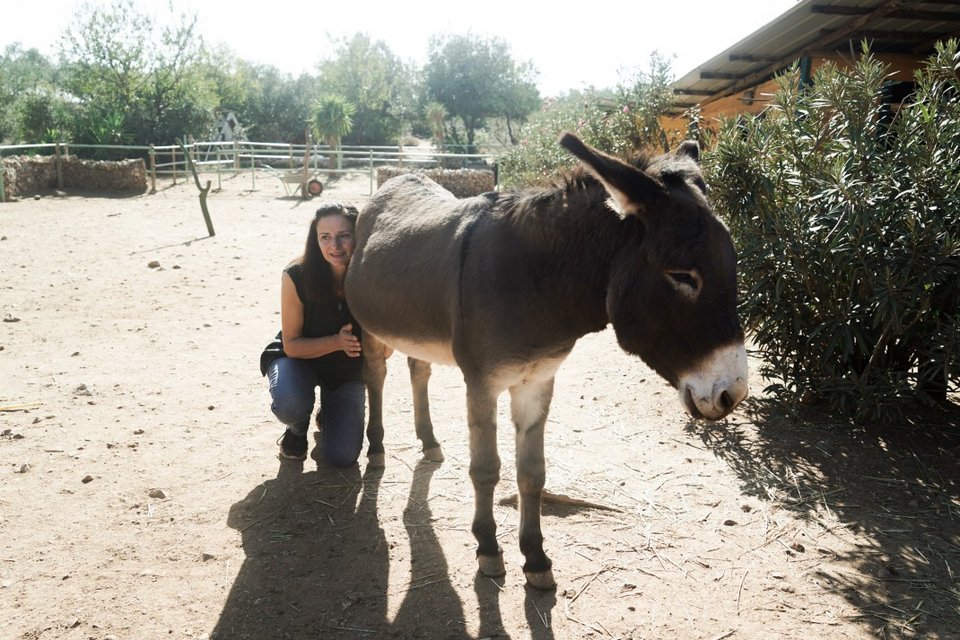 Η Τατιάνα Παπαμόσχου με τον Πεπίτο