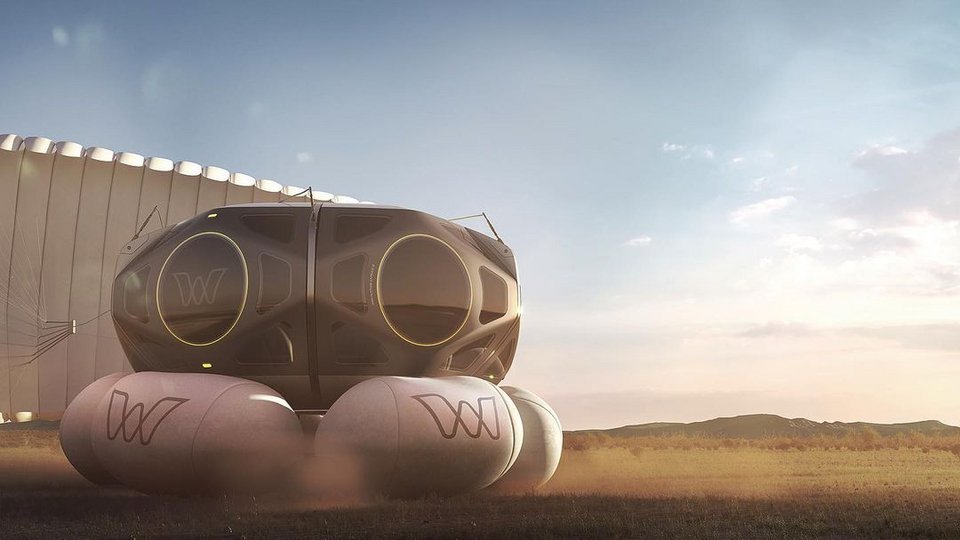 Άποψη από την hi-tech κάψουλα των επιβατών.