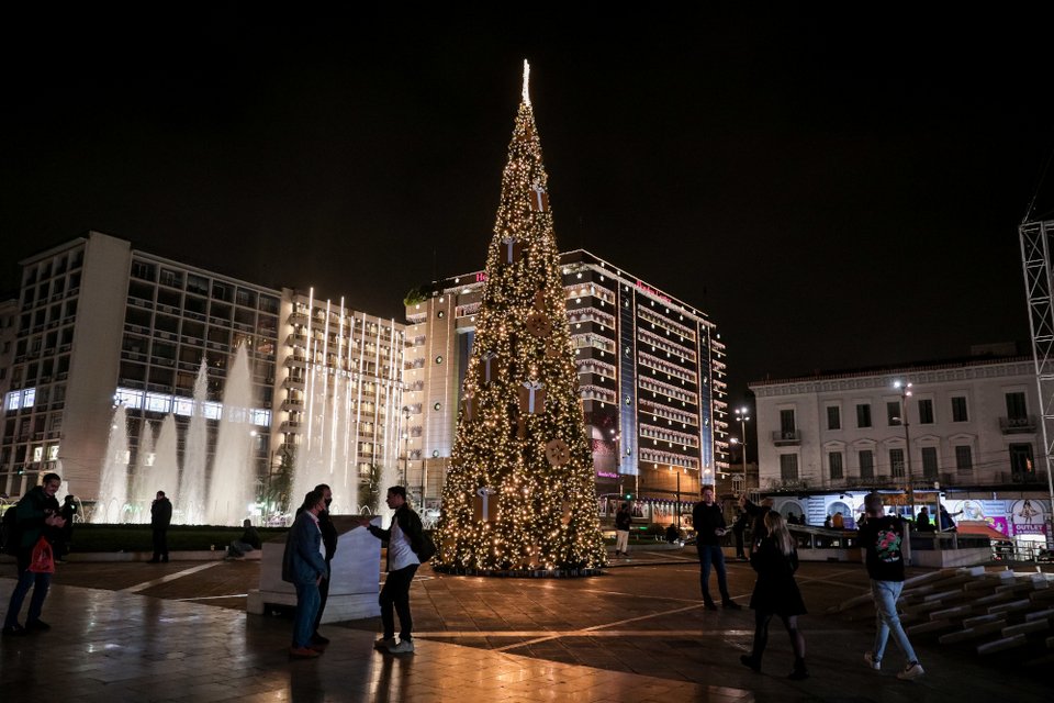 Christmas Tree Omonia Athens 2021