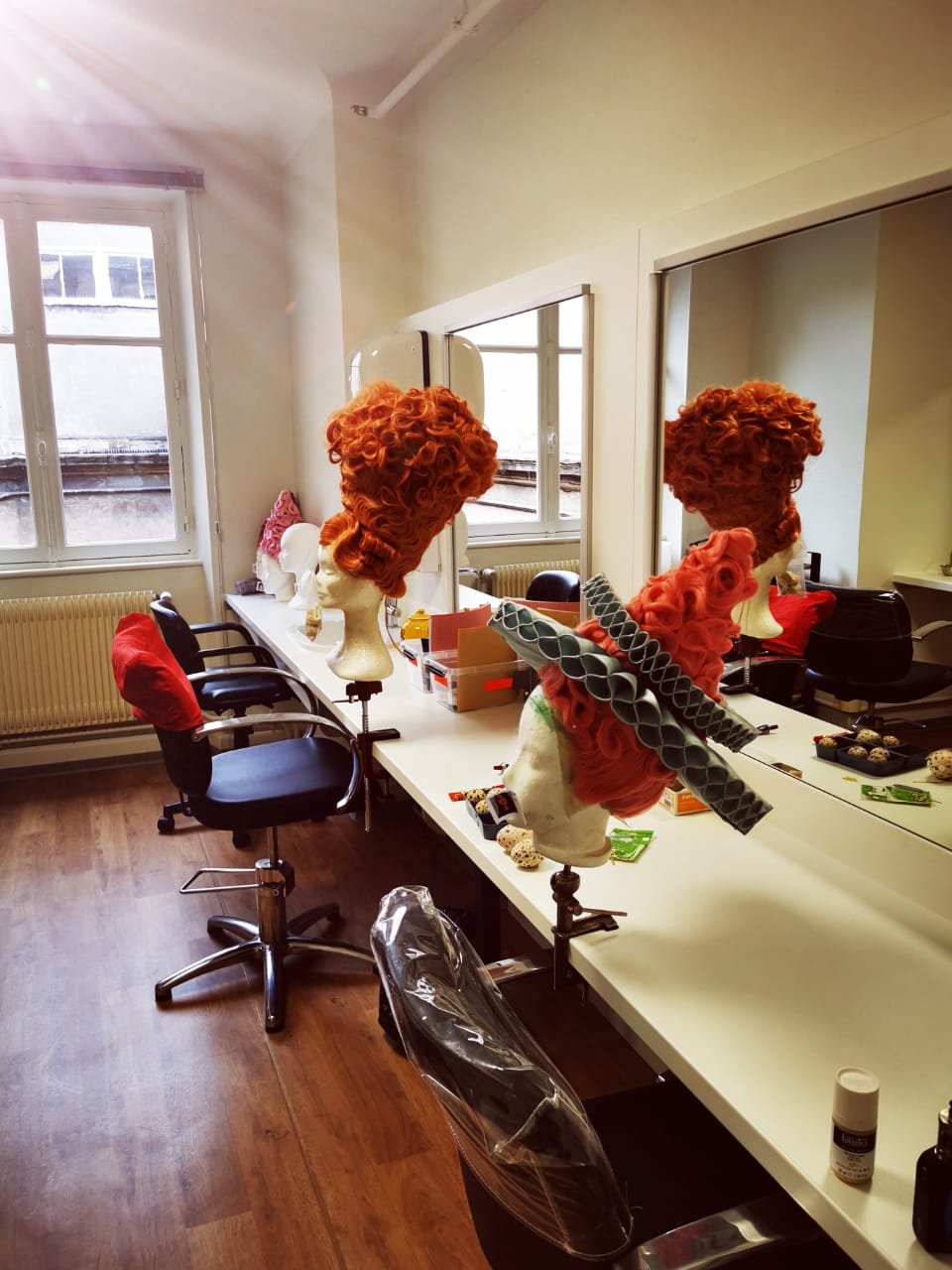 Άποψη από το καμαρίνι της Χριστίνας Πουλίτση. 