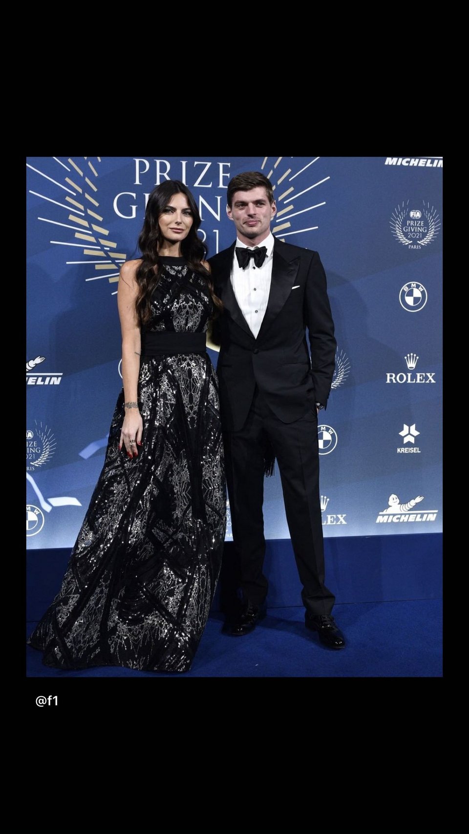 Κέλι Πικέ Μαξ Φερστάπεν στην απονομή της Formula 1 στο Παρίσι