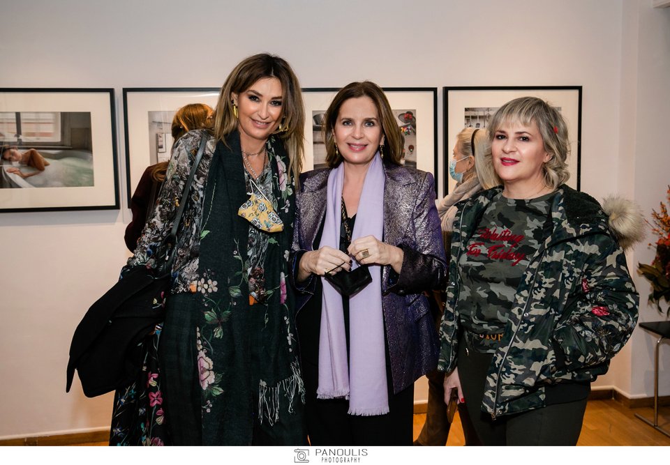 Ναταλία Φουρλή, η διευθύντρια της CITRONNE-Gallery Τατιάνα Σπινάρη Πολλάλη &amp; Ευτυχία Αλεξανδροπούλου